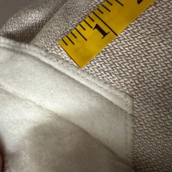 Towncraft Mens 44 R 100% Silk Beige Blazer Lined Herringbone Tan Sports Coat - Picture 14 of 15